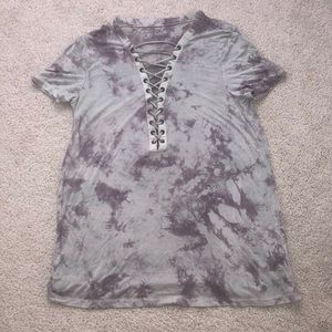 Tie dye v-neck soft & sexy tee
